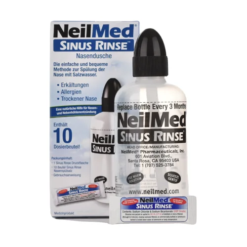 SINUS RINSE ™ - Nasendusche-Paket mit 10 Salzbeuteln - 2er Pack