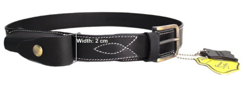 Hide & Chic Stockman’s Leather Knife Belt with Knife pouch. Black or Brown. Style: 41014
