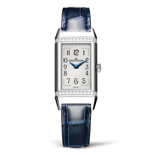 Reverso One Monoface Stainless Steel / Diamond / White / Alligator
