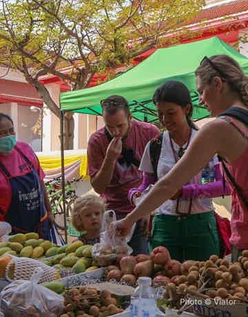 Experience the markets and temples