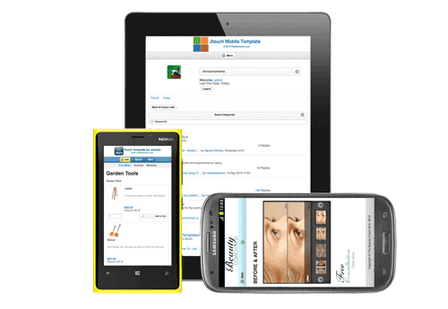Jtouch Mobile - компонент для создания мобильной версии сайта