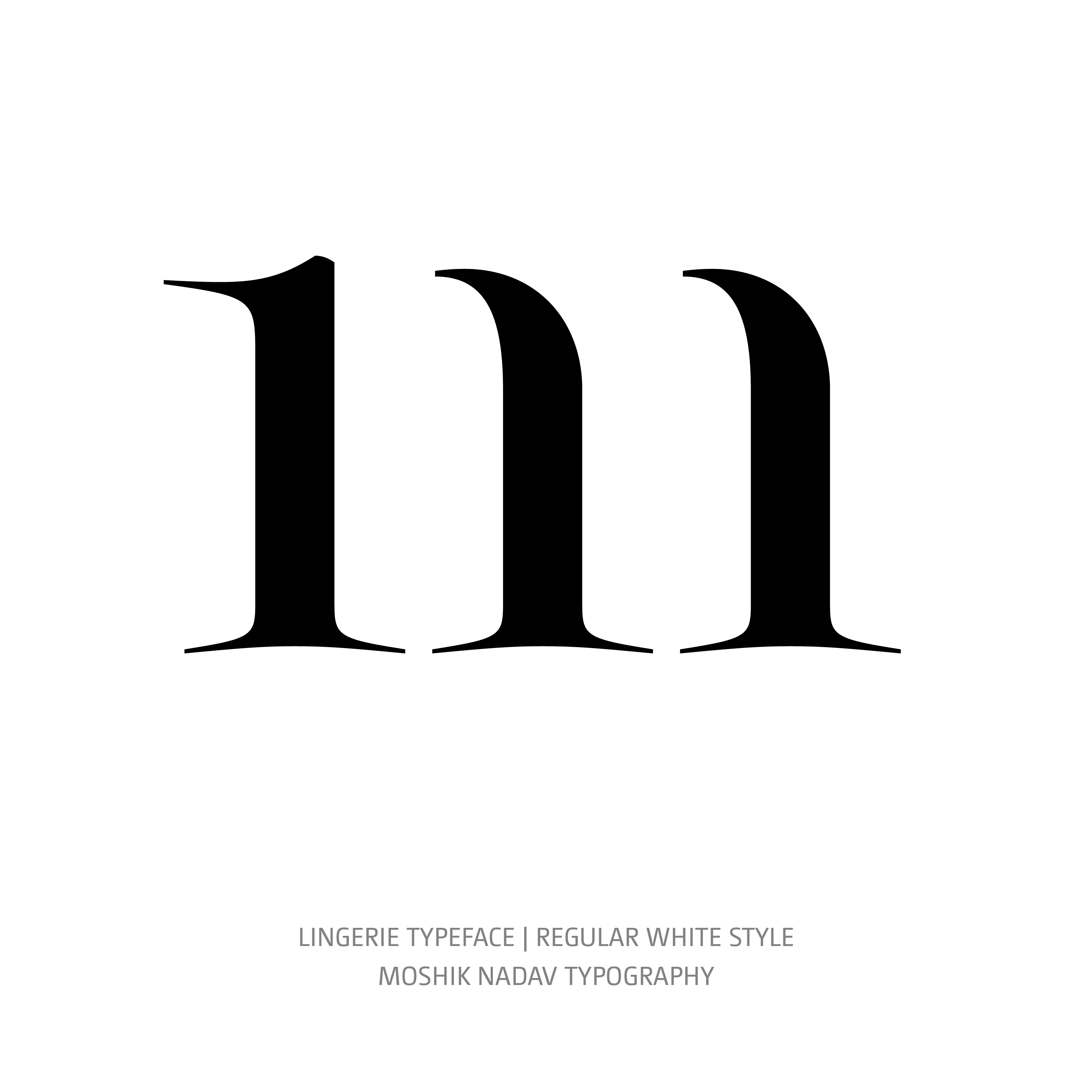 Lingerie Typeface Regular White m