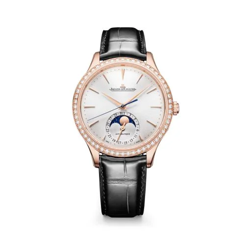 Master Ultra Thin Moon 36 Pink Gold - Diamond / Silver / Alligator