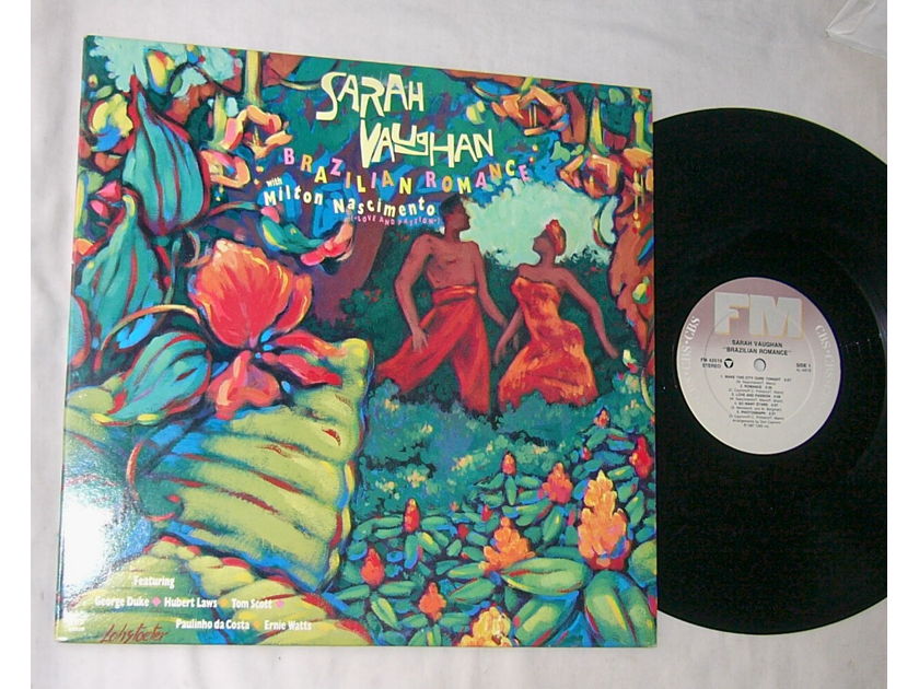 SARAH VAUGHAN -  - BRAZILIAN ROMANCE -  RARE 1987 PROMO LP - FM-CBS HALF SPEED