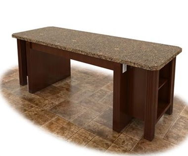 ISLAND P: 30″X82″X30″ WITH 1″ OVERHANG ISLAND P: 30″X82″X30″ WITH 1″ OVERHANG