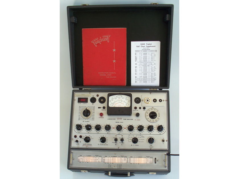 Triplett 3444 tube analyzer, digital plate current meter, tester for 6c33c