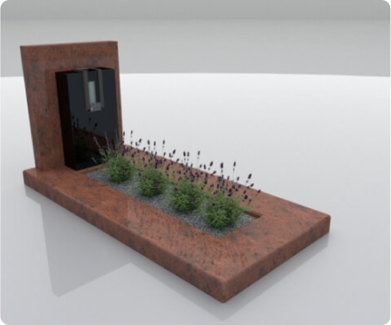 Grafstenen van graniet