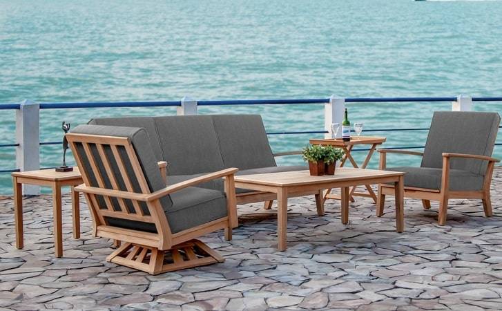 Windrift Teak Outdoor Patio Seating Collection