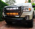 mandr automotive gmc canyon 30in light bars behind the grille
