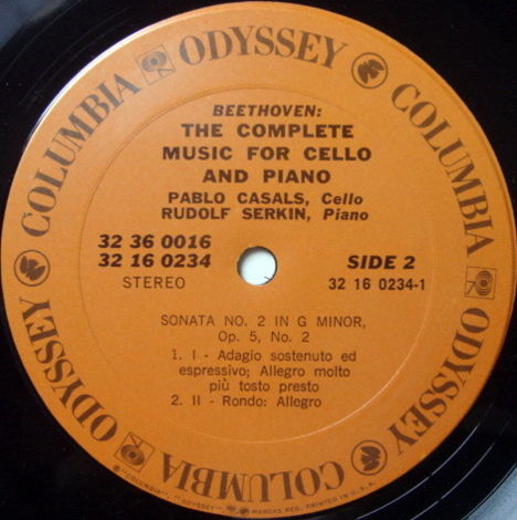 Columbia Odyssey / PABLO CASALS-SERKIN,  - Beethoven Co...