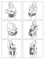 honeyroo joey classic ergonomic baby carrier positions