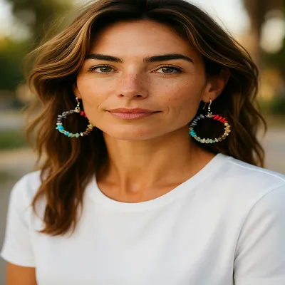 Hoop Chakra Earrings