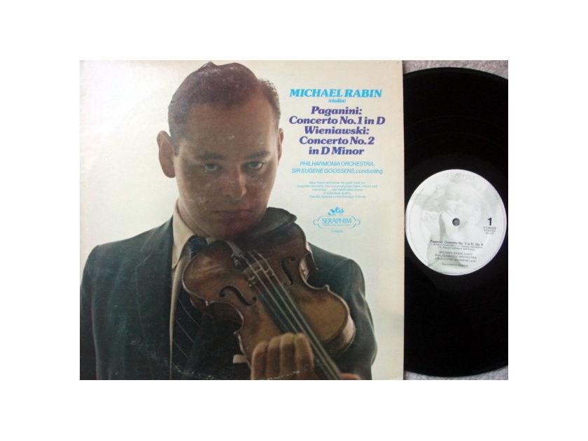 EMI Angel / MICHAEL RABIN, - Paganini Violin Concerto No.1 & 2, EX!
