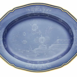 Medium Platter Ginori Oriente Italiano Pervinca Oval Platter, Medium