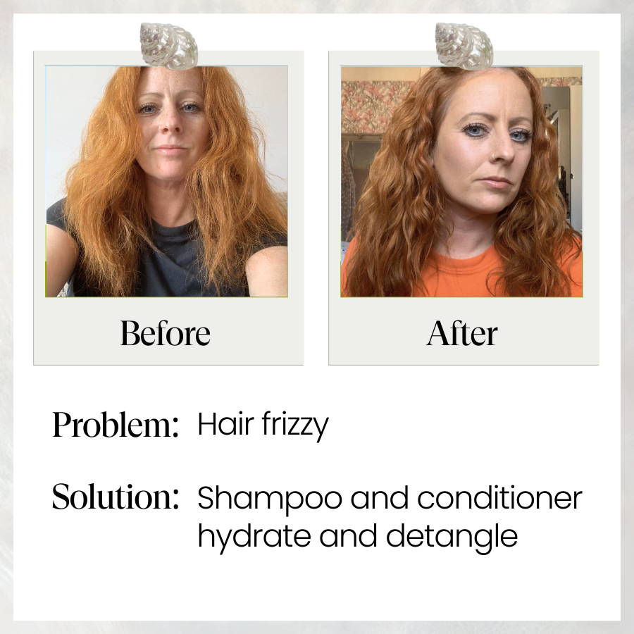 woman with wavy hair