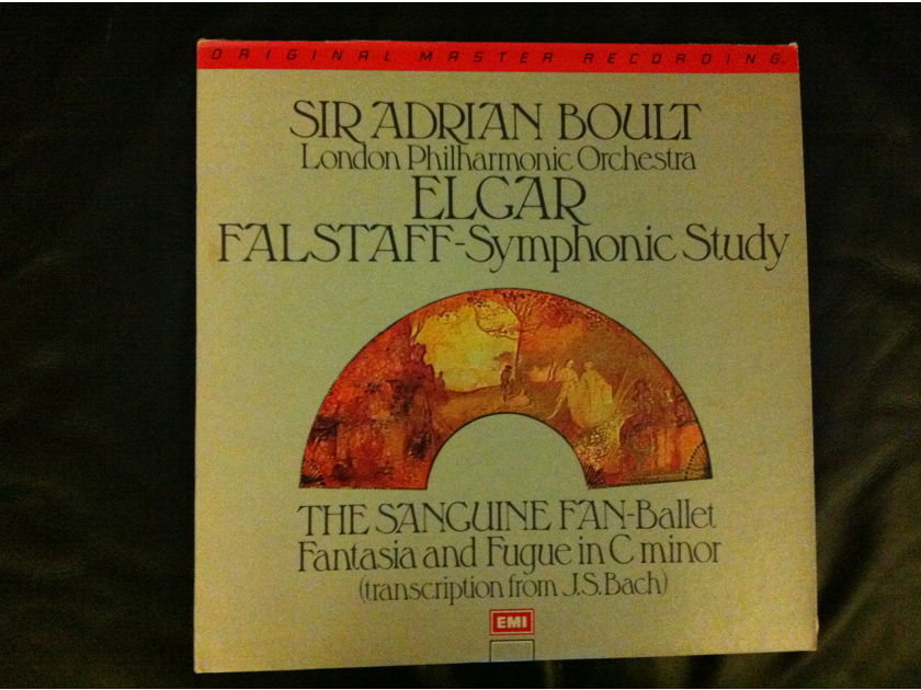 Elgar / Falstaff /The Sanguine Fan - Fantasia and Fugue In C Minor Mobile Fidelity 2 LP Set