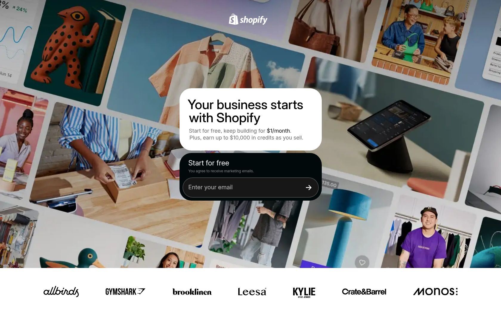 Create your online store today with Shopify