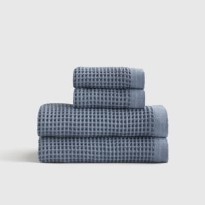 Organic Turkish Waffle Bath Towels - Mineral