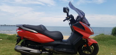 2012 KYMCO DOWNTOWN 300I motorcycle for rent near Norfolk, VA