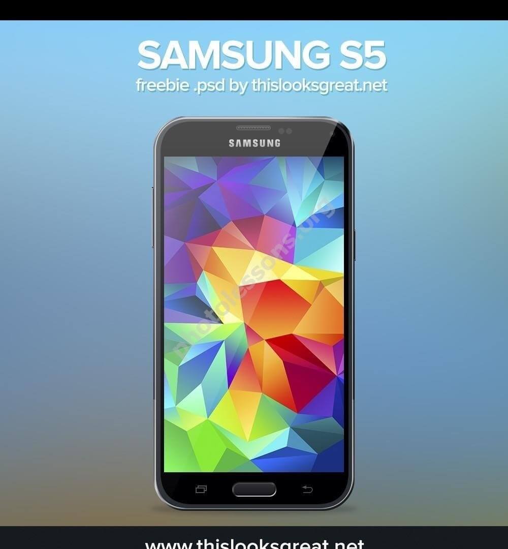 Samsung Galaxy S5 - скачать Фотошоп исходник в .PSD
