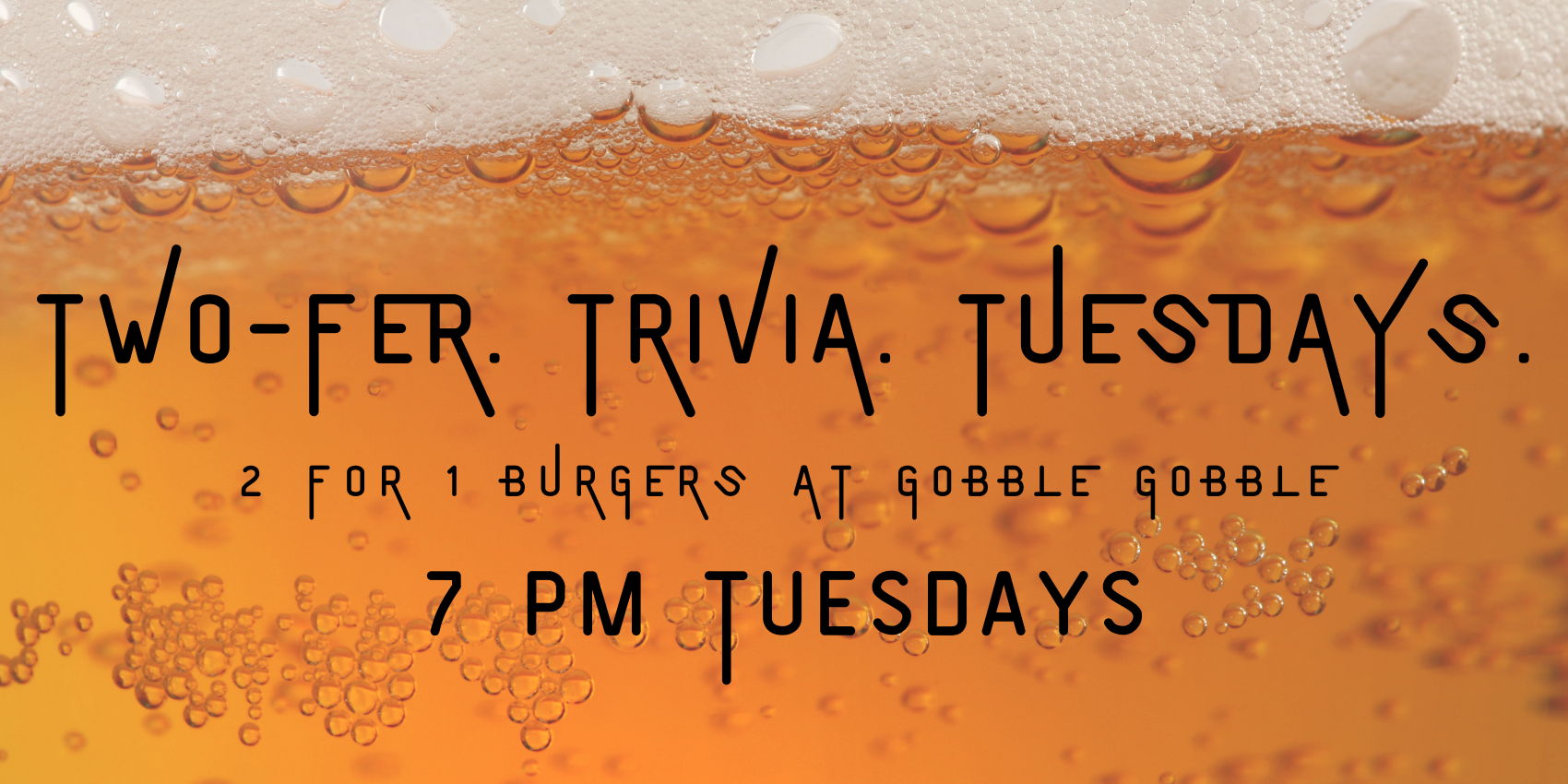 Two Fer Trivia Tuesday  promotional image
