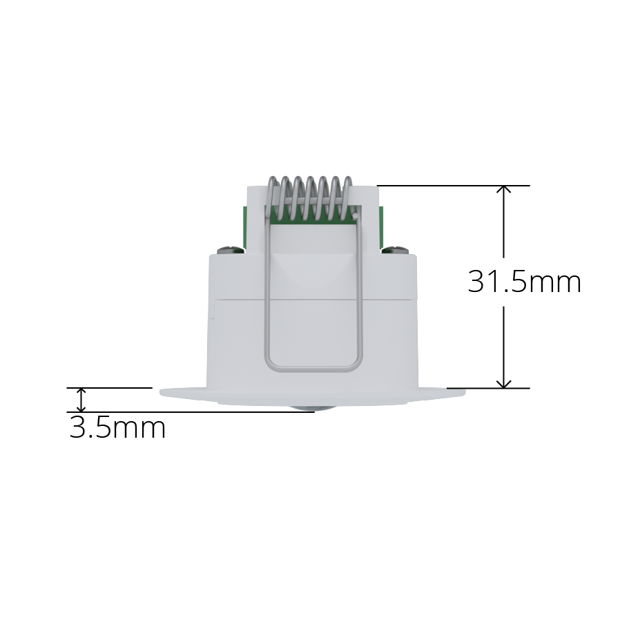 Black Faradite Motion Sensor 360 Volt Free dry contact terminals