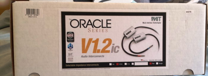 MIT Oracle V1.2 RCA 1.5m pair.  World's Best in 2009.  ...