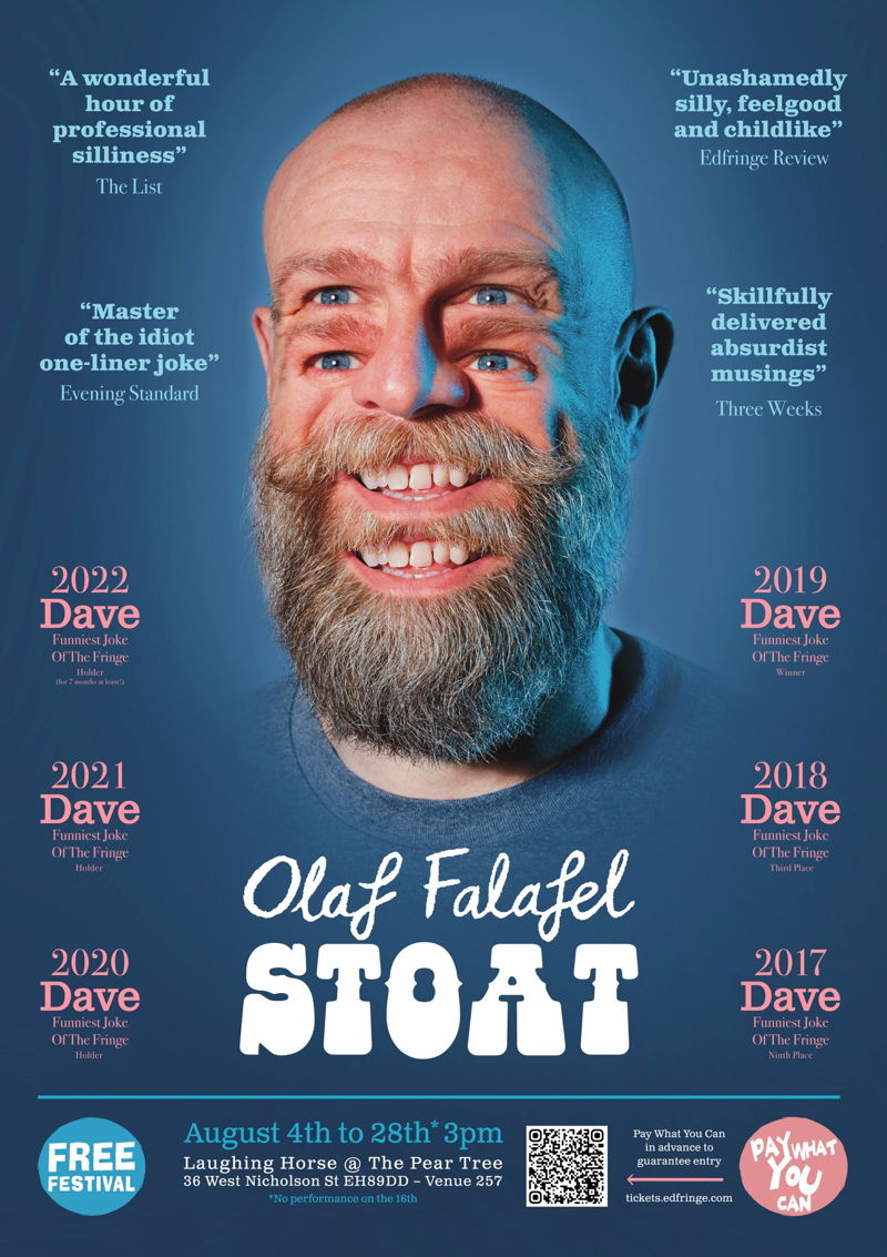 The poster for Olaf Falafel: STOAT
