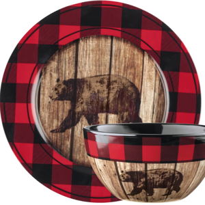 White River Lumberjack 16-Piece Dinnerware Set