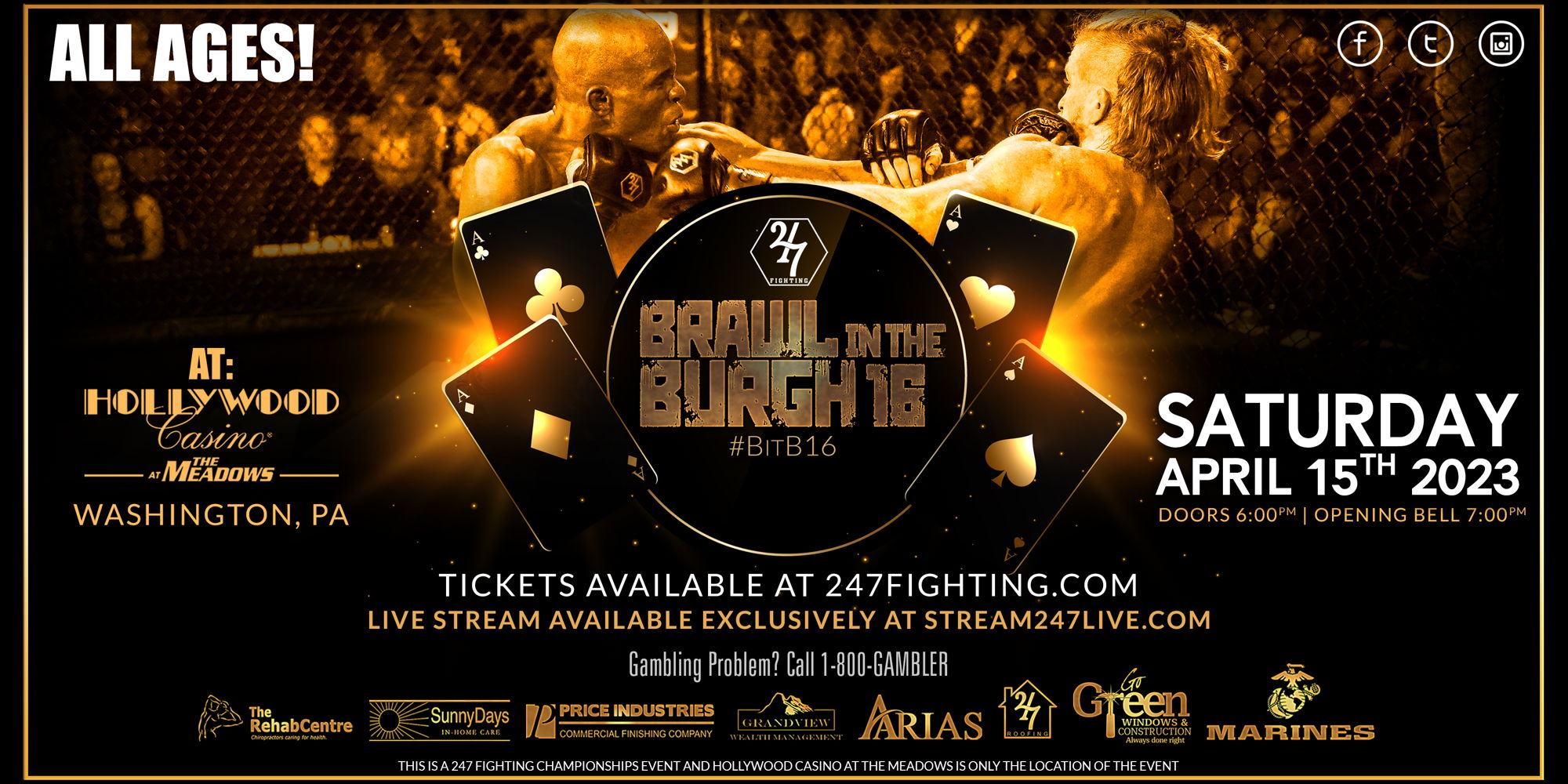 Brawl in the Burgh 16: Live MMA!  promotional image