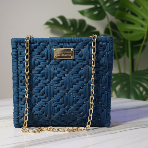 Denim Blue Handmade Beautiful Bag