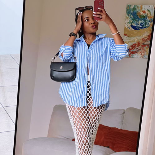 Crochet Mesh Coverup Skirt Pattern