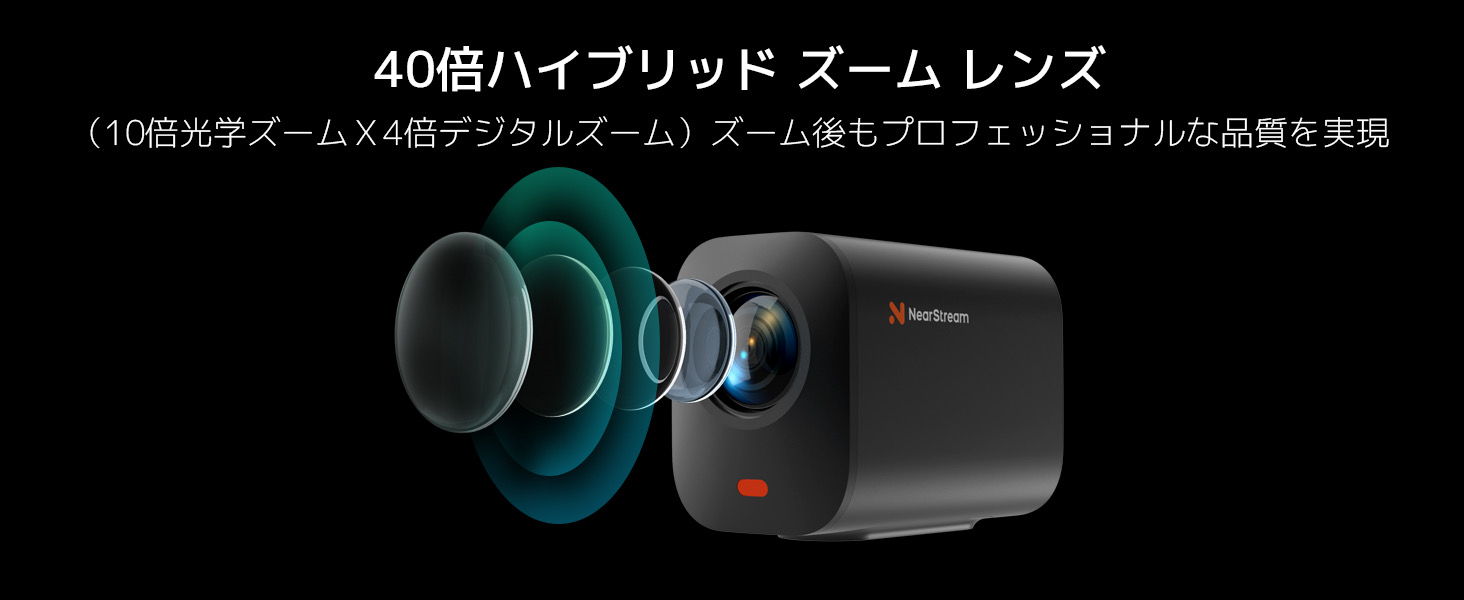 40倍のハイブリッドズーム