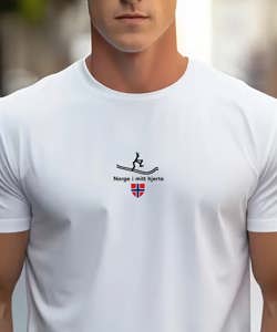 Norge i mitt hjerte T-skjorte - Hvit