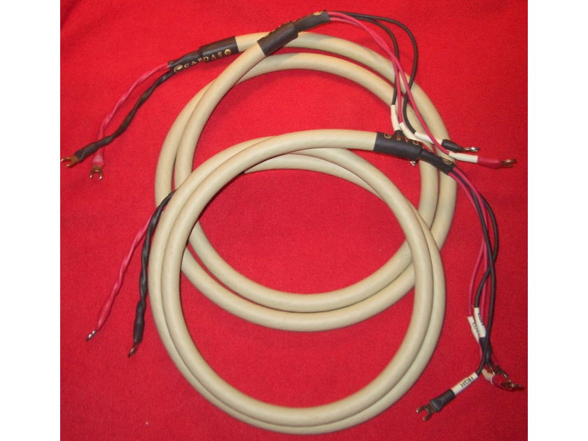 CARDAS NEUTRAL REFERENCE  2 METER PAIR BIWIRED SPADES  W/CERT OF AUTHENTICITY