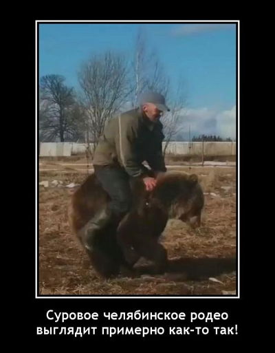 Суровое челябинское родео выглядит примерно как-то так!