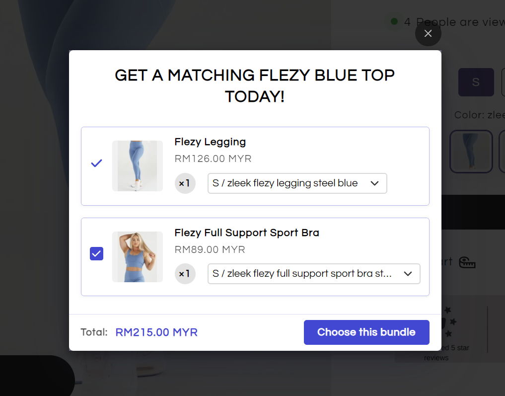 zleek mix and match product bundle