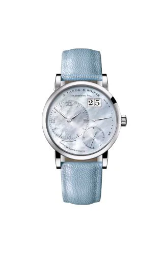Kleine Lange 1 White Gold / Blue Mother of Pearl