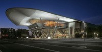Schwab's big event is inside this giant baseball cap, Boston Convention and Exhibition Center.