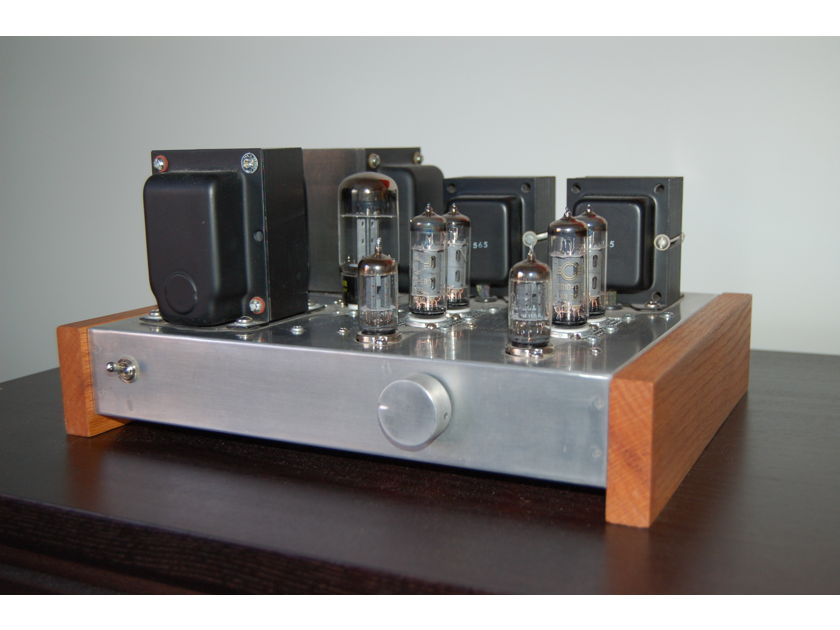 Custom Built 6P1P/6AQ5 Tube Push-Pull Integrated Amplifier Dynaco Z565 Output Transformers, C4S, Excellent built + parts