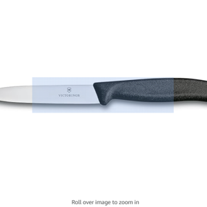 Victorinox Swiss Army 6.7703 Swiss Classic Straight Paring Knife Black 4 in