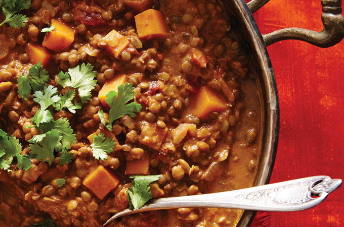 Squash and Lentil Curry