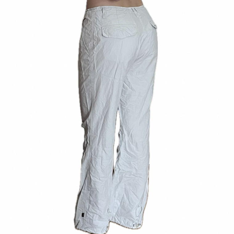 light grey parachute pants
