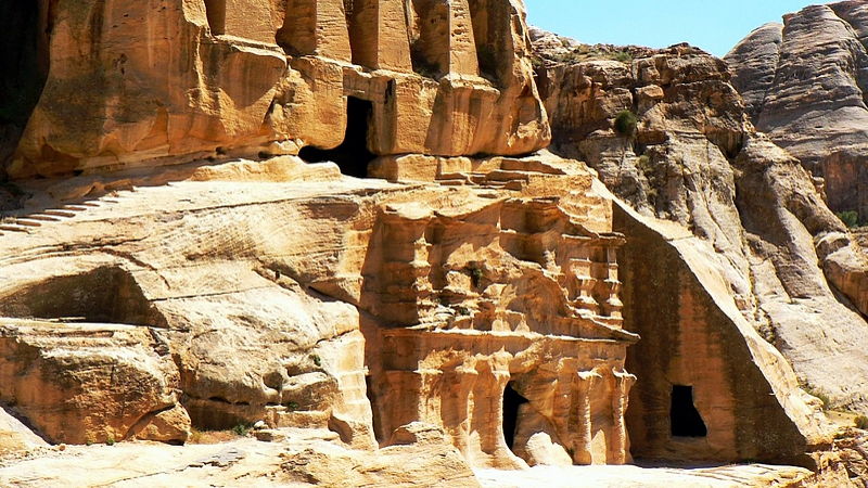 A lost city of Petra, Jordan 