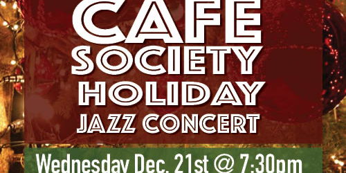 The Café Society Band 'Holiday Special' promotional image