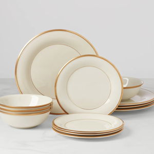 Lenox Eternal 12-Piece Dinnerware Set - Gold