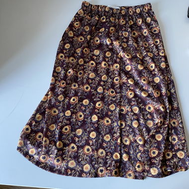 Purple Skirt with floral print