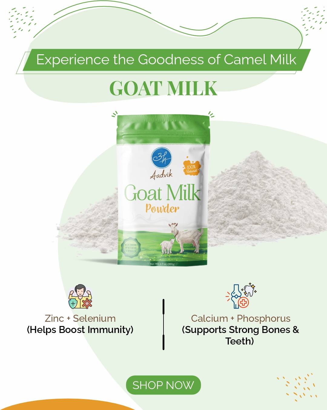 Healthy Goat Milk Powder