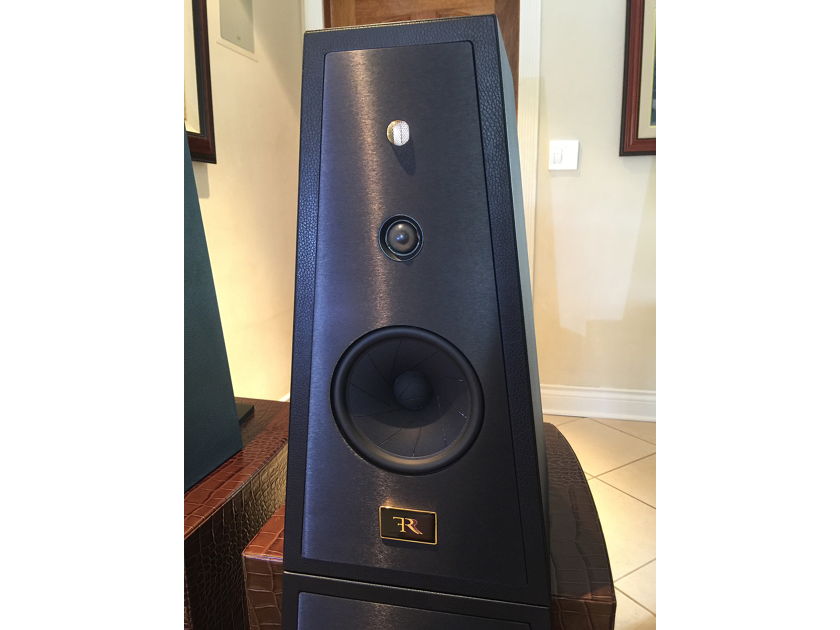 Rosso Fiorentino Siena -  Italian 4-Way Speaker -  In Custom Brown Crocodile Leather