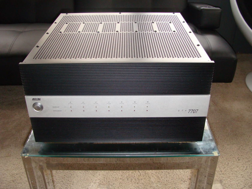 Adcom GFA-7707 200 watt per channel seven channel amplifier w/box & manual free shipping